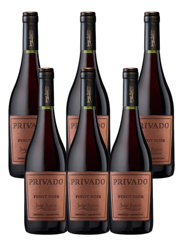 Vino Tinto Jorge Rubio Privado Pinot Noir 750ml Caja X6 U