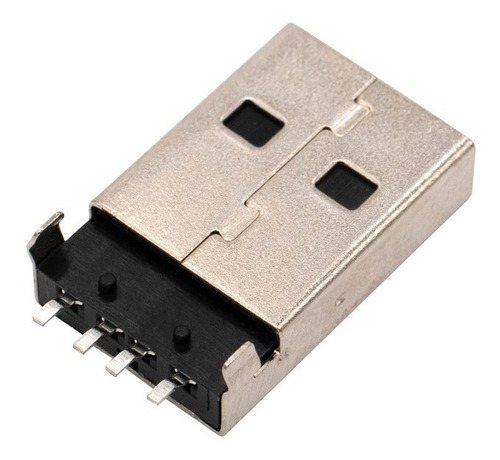 5 Pzas Conector Usb 2.0 Tipo A 4 Pines Smd