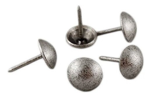  Upholstery Nails/tacks 7/16in  100 Pcs [anitque Pewter Fin