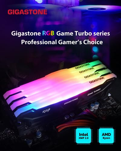 Memoria Ram Ddr4 Gigastone Black Rgb Game Turbo De