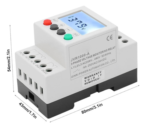 Supervisor De Voltaje Trifasico 220v 480v Fase-fase