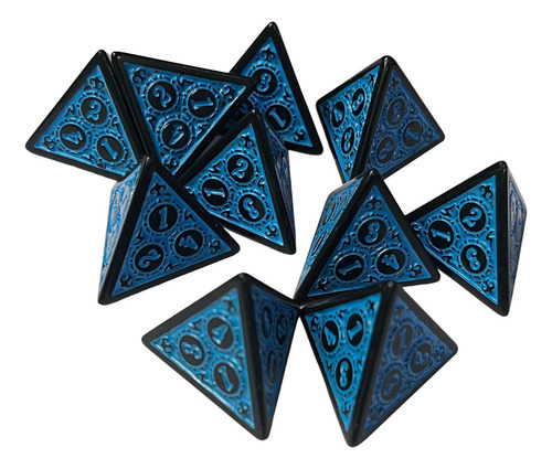 2 Dados De Varios Lados Dados De Acrílico Juegos De Azul