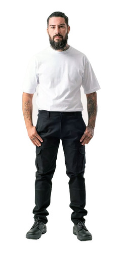 Pantalon Cargo Elastizado Chupin Fit Gaucho Trabajo Street