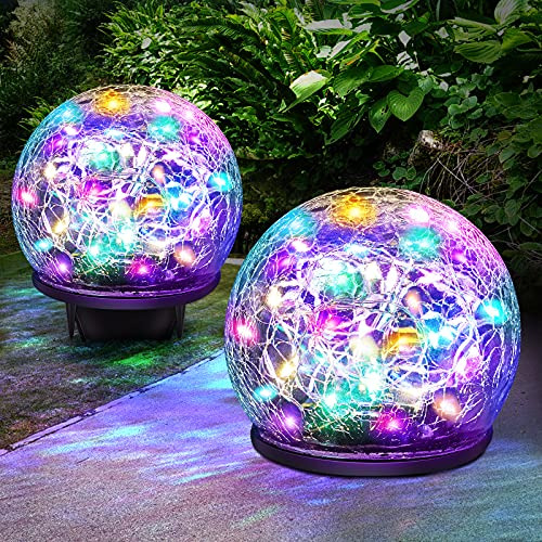 Paquete De 2 Luces Solares Jardín Decorativas Al Aire ...