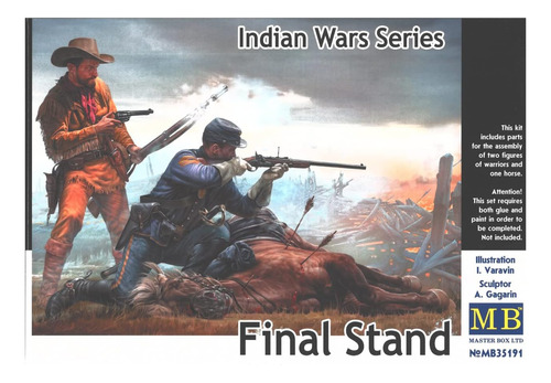 'mb35191 Figura Final Stand Indian Wars Series Master Box