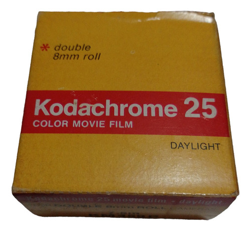 Rollo Kodachrome 25 P/ Doble 8mm---7.5m