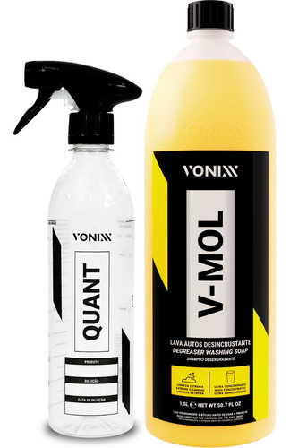 Shampoo Desengraxante V-mol Vonixx 1,5l + Borrifador Quant