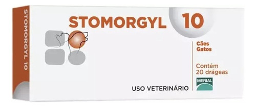 Stomorgyl 10 Para Cães E Gatos 20 Comprimidos  Original 