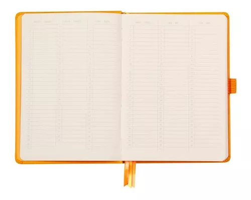 Cuaderno Rhodia Goalbook A5 con tapa dura, color naranja