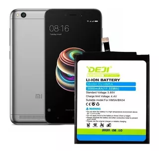Bateria Litio Xiaomi Redmi 5 / 5a 3000mah Bn34 Marca Deji