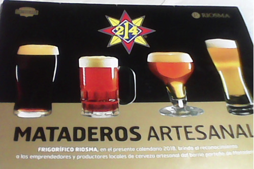 Cervecería Artesanal Mas Picadas -calendario 2018-deco ¡¡¡¡