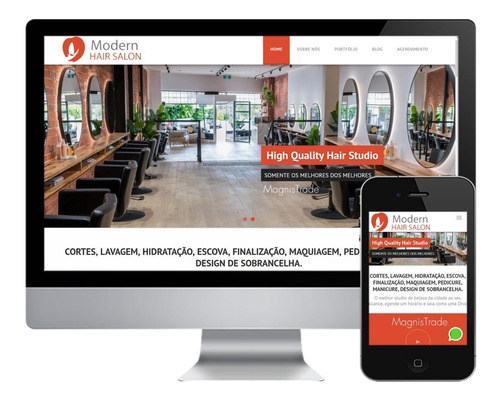 Site Script Php Sistema De Salão De Beleza Hair Studio
