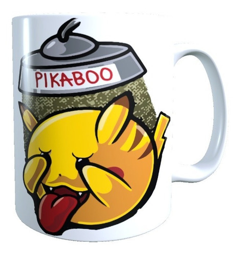 Taza - Tazón Diseño Pikachu Pokemon, Pikaboo 320 Cc