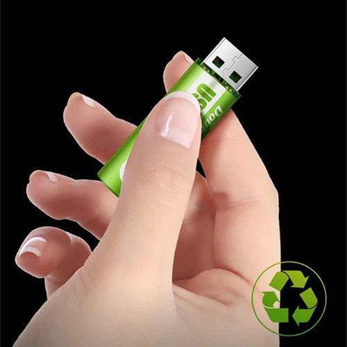 Pilha Recarregável Usb A A 1.5v