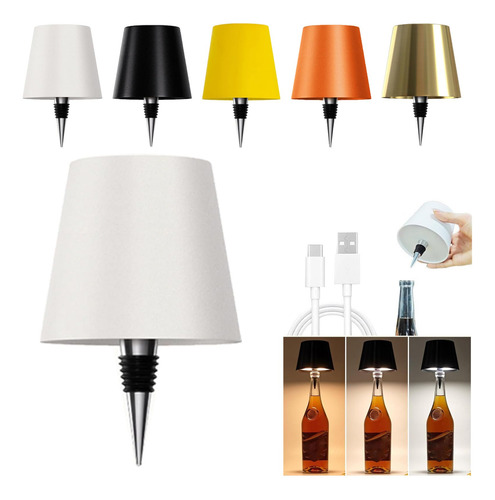 Lámpara Inalámbrica Para Botella De Vino, 3 Luces