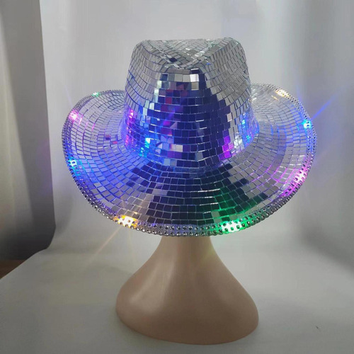 . Sombrero De Vaquero De Discoteca, Sombrero De Iluminado
