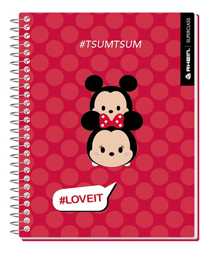 Pack 5 Cuadernos Premium Rhein Tsum Tsum 1/2 Oficio