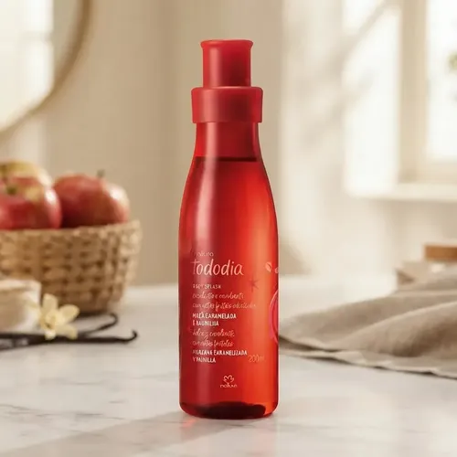 Body Splash Maçã Caramelada E Baunilha 200ml Natura Tododia - R$ 49,41