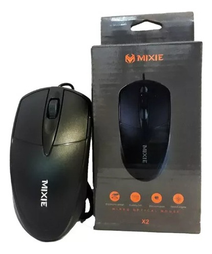 Mouse Ratón Óptico Alambrico Mixie X2 Para Pc Laptop