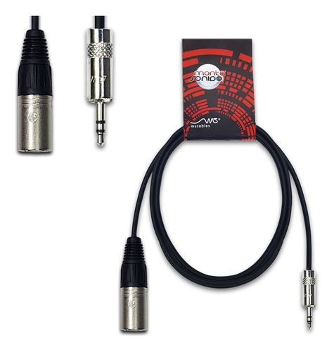 Cable Audio Canon Xlr Macho A Miniplug Estereo 25 Cm Neutrik