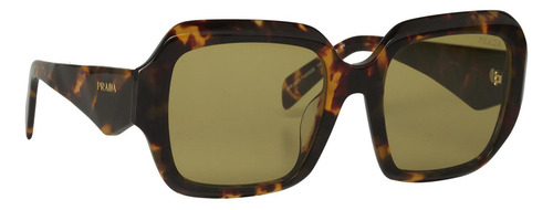 Prada Spr 28zs 14l-09z Square Shape Tortoise Gold (Usado)