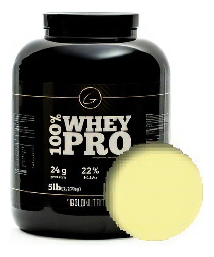 Proteína - 100% Whey Pro 5lb - Gold Nutrition Sabor Natural