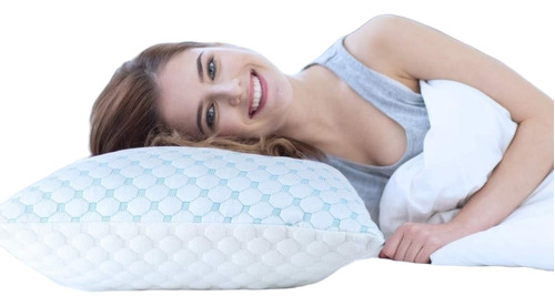 Almohada Ice Con Tela Fria Relleno De Espuma Viscoelástica 