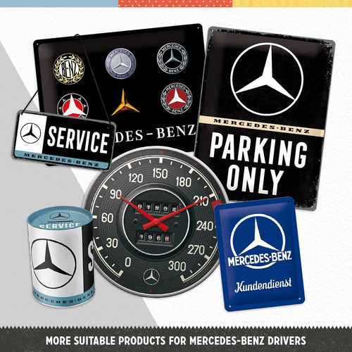 Reloj De Pared Retro De Arte Nostálgico, Mercedes-benz-tacho