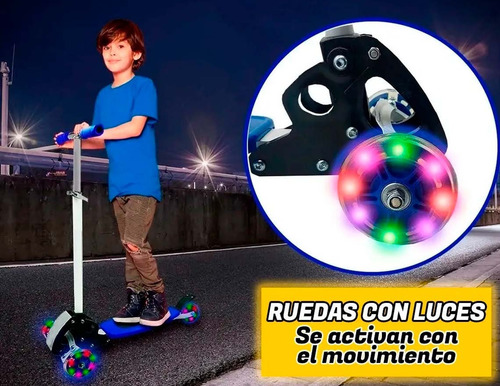 Imagen 5 de 9 de Monopatin Cuatripatin 4 Ruedas Plegable Forest Nene Nena Tsr