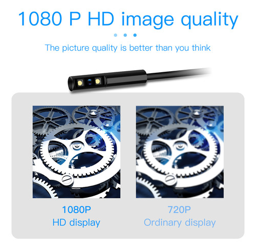 Endoscopio Industrial P100 8mm 1080p Endoscopio Digital Ip67