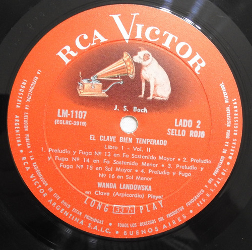 Bach El Clave Bien Temperado Landowska Vol 2 Vinilo (vg+) (Usado)
