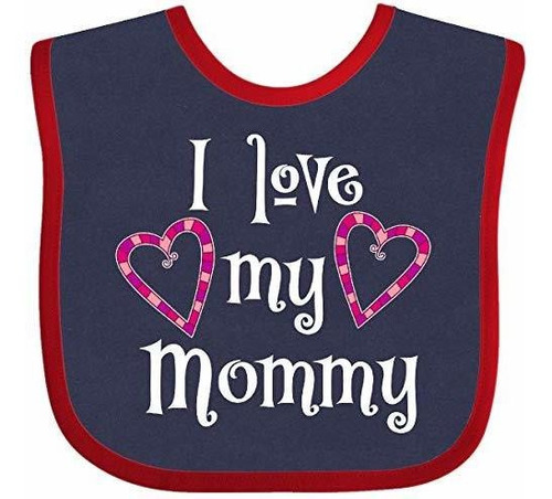 Baberos Para Bebé Inktastic I Love My Mommy- Hearts Baby Bib