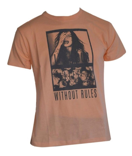 Remera T-shirt 100% Algodón Estampado Without Rules - Mira