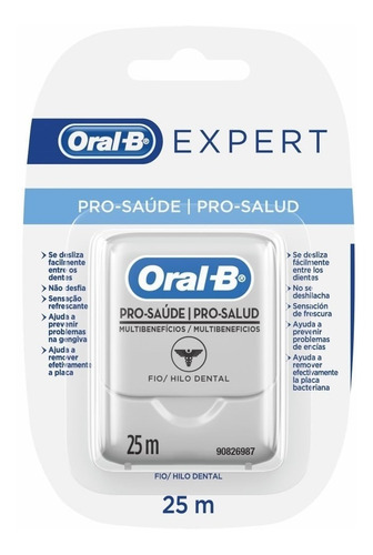 Hilo Dental Oral-b Expert Pro-salud - Multibeneficios 25 M Sin Sabor