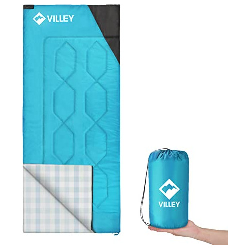 Villey Camping Sleeping Bag, Lightweight Backpacking Sleepin