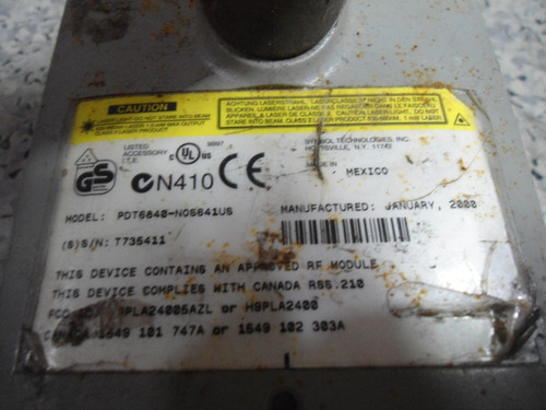 Coletor De Dados Symbol Mod. Pdt-6840 - No Estado