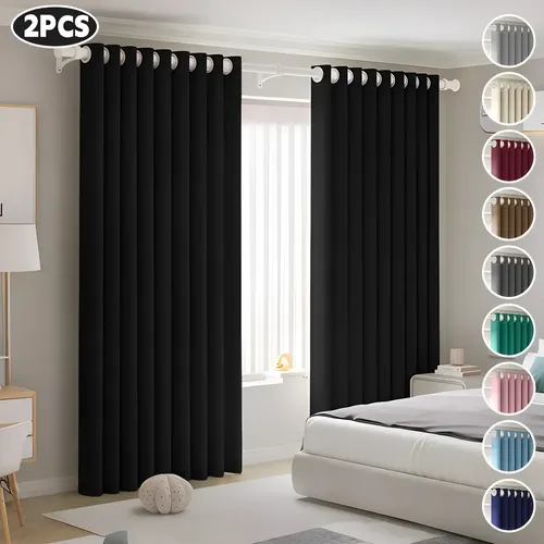 2 Panele Cortinas Blackout Para Ventana 300x230cm Habitacion