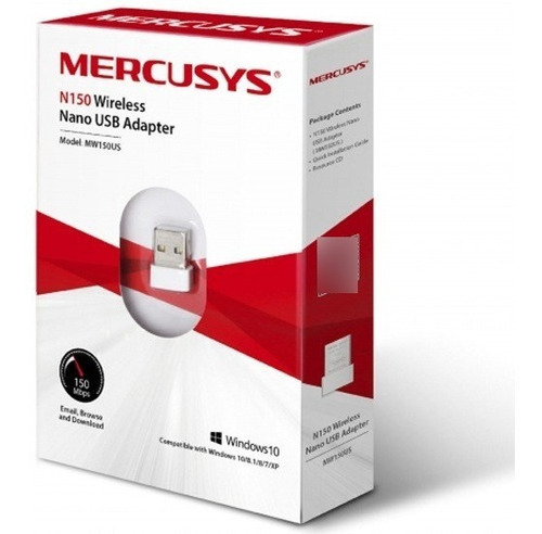 Adaptador Usb Wifi N150 Mw150us Nano Mercusys