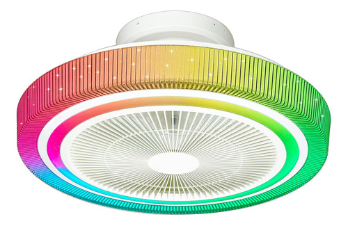 Gesum Ventilador Techo Luz Rgb Perfil 20  Control Remoto Led