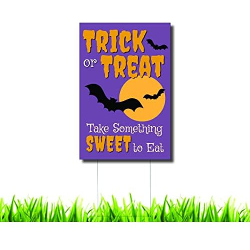 Trick Or Treat Take Something Sweet To Eat Keep 6 Feet ...