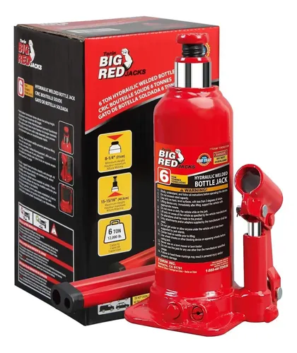 Jack De Botella Soldada Hidráulica Big Red Tb Torin, De 6 | Cuotas sin ...