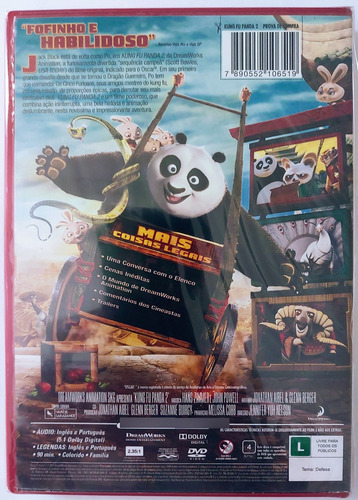 Dvd Kung Fu Panda 1, 2 E 3 - Lacrado E Original.