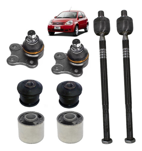 Kit Buchas Pivô Bandeja Axial Ford Ka 2008 2009 2010 2011 12