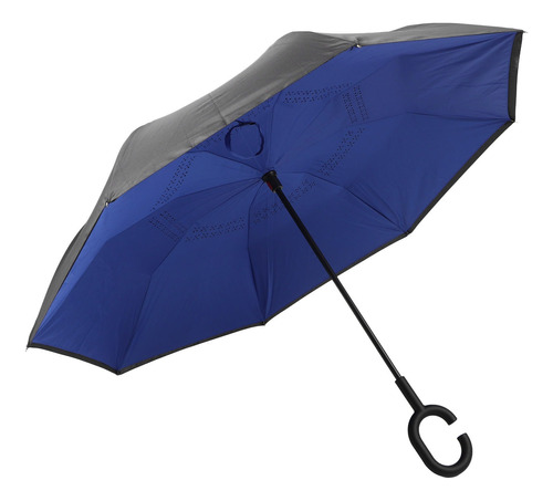 Paraguas Sombrilla Manos Libres Invertido Con Doble Forro