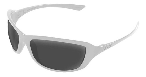 Óculos de sol SPY 44 Link Standard armação de náilon cor branco, lente cinza de polímero clássica, haste branco de náilon