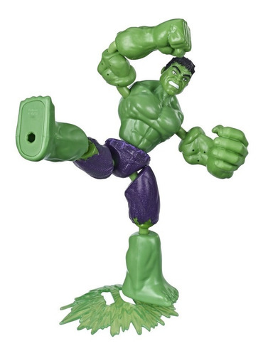 Boneco Marvel Avengers Bend And Flex Hulk Hasbro 