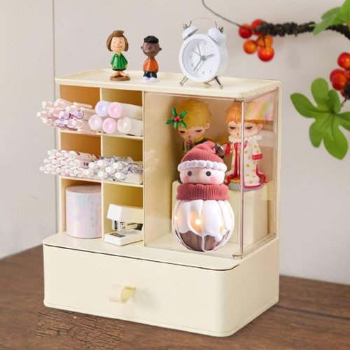 Caja De Almacenamiento De Joyería De Organizador De Beige