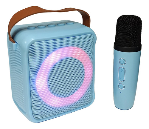 Kit Parlante Y Micrófono Karaoke Con Luz Rgb Bluetooth K1