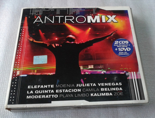 Antromix  2 Cds Y 1 Dvd Varios En Español Y En Digipack