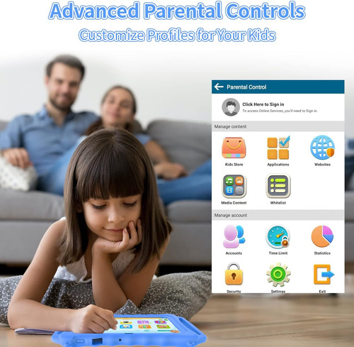 Tableta De 7 Pulgadas Para Niños Android 11 Tabletas 3gb 32g